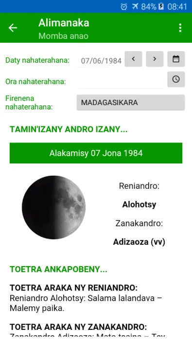 Alimanaka- Astrologie Malagasy | Indus Appstore | Screenshot