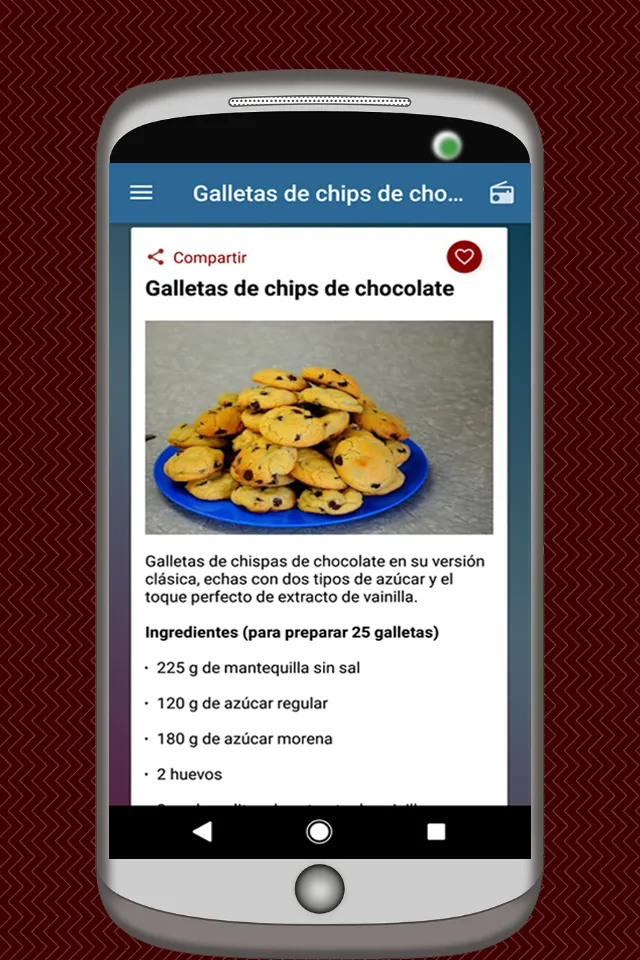 Recetas de Galletas Caseras | Indus Appstore | Screenshot