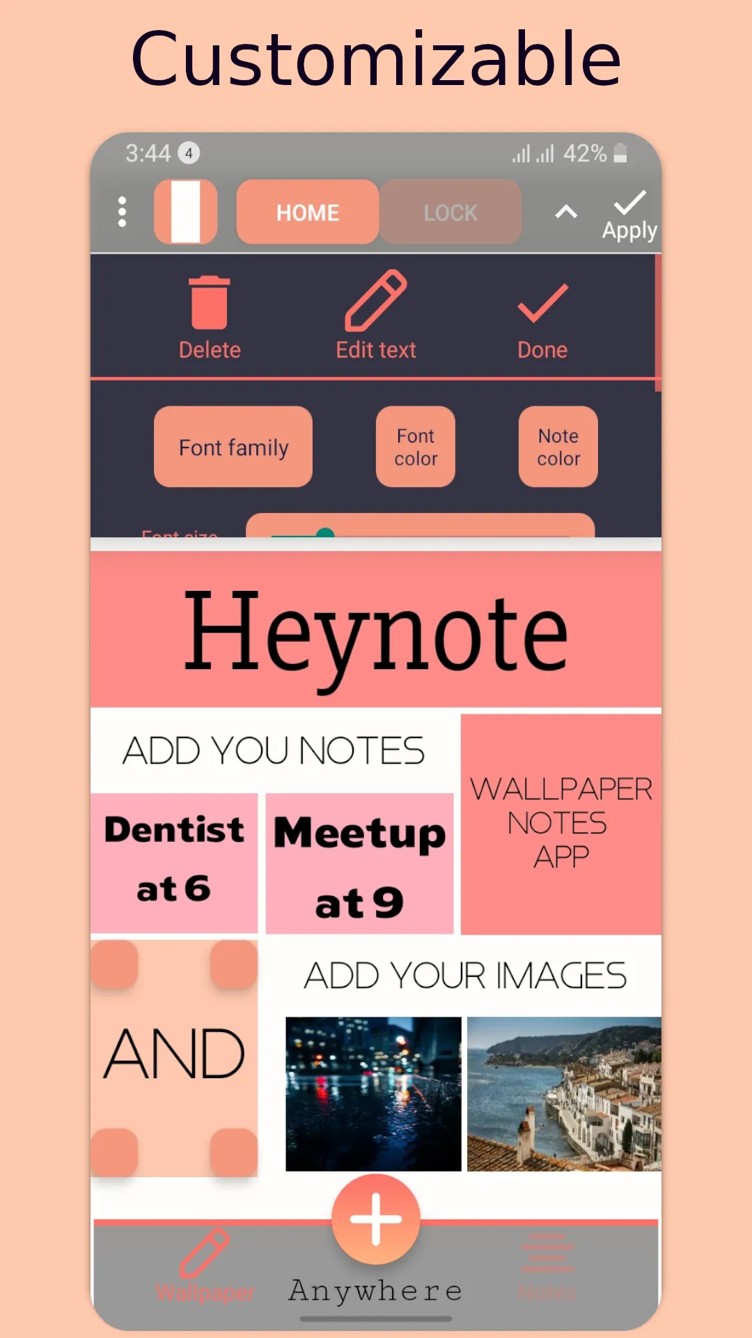 Heynote - Wallpaper Notes | Indus Appstore | Screenshot