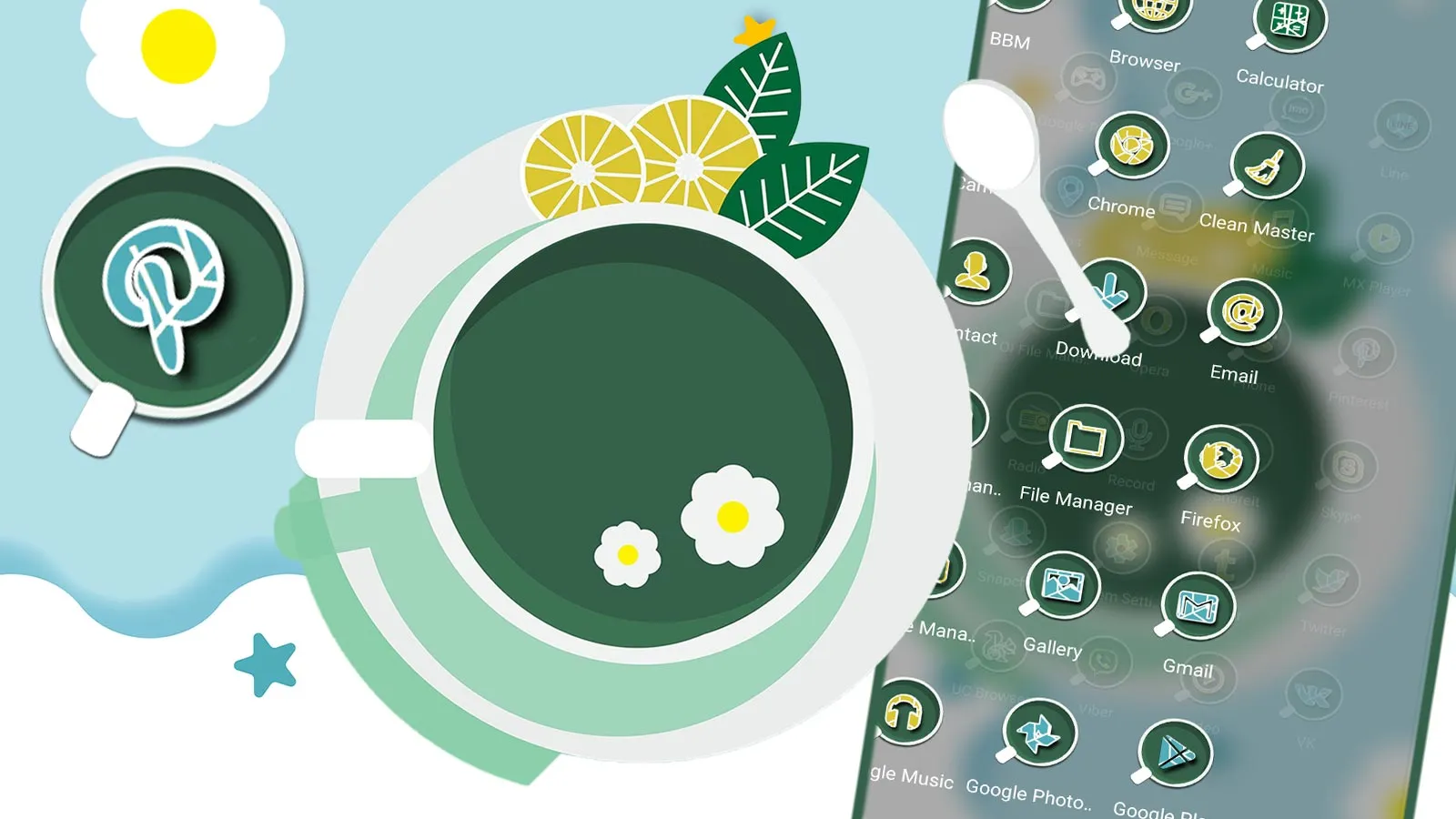 Green Lemon Tea Theme | Indus Appstore | Screenshot