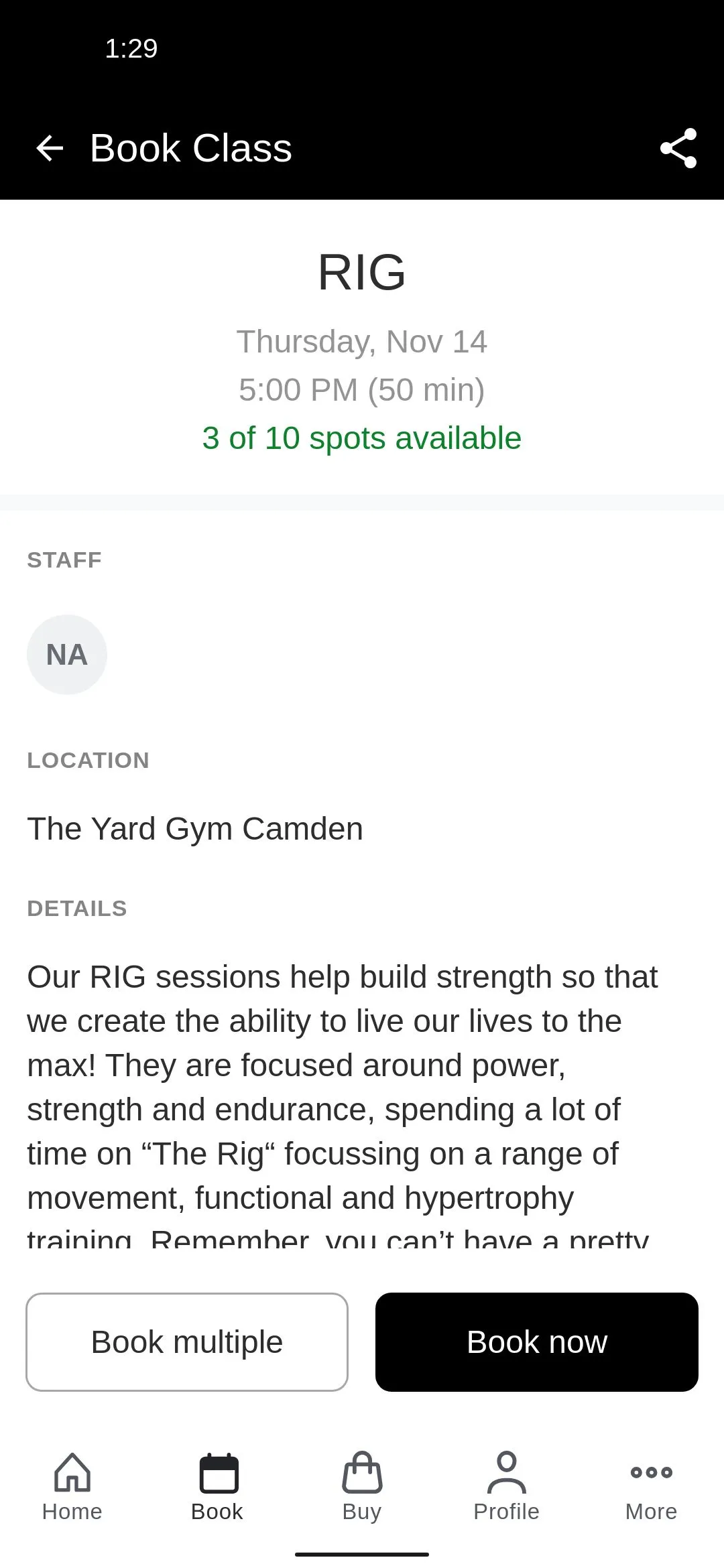 The Yard Gym | Indus Appstore | Screenshot