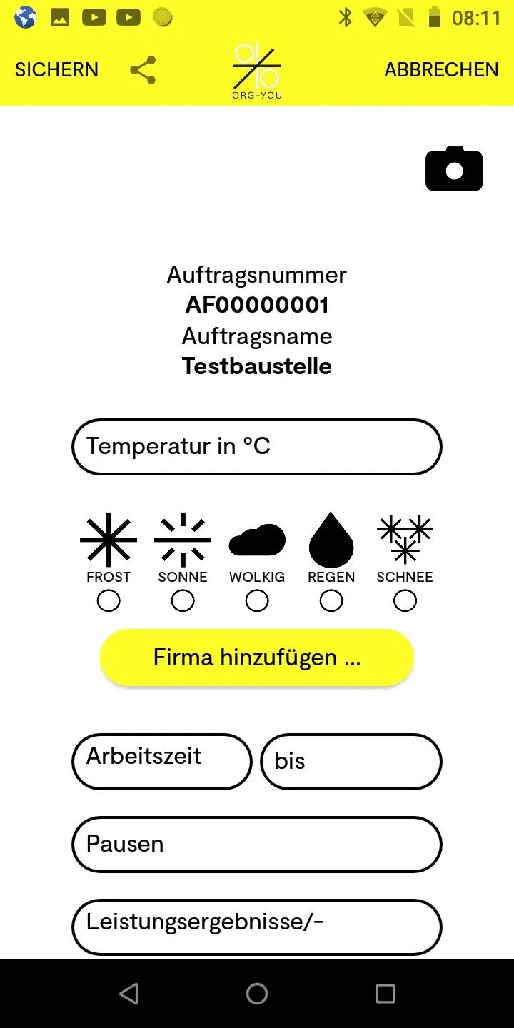 Org-You Bautagebuch | Indus Appstore | Screenshot