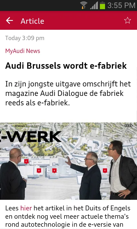 myAudiBrussels | Indus Appstore | Screenshot