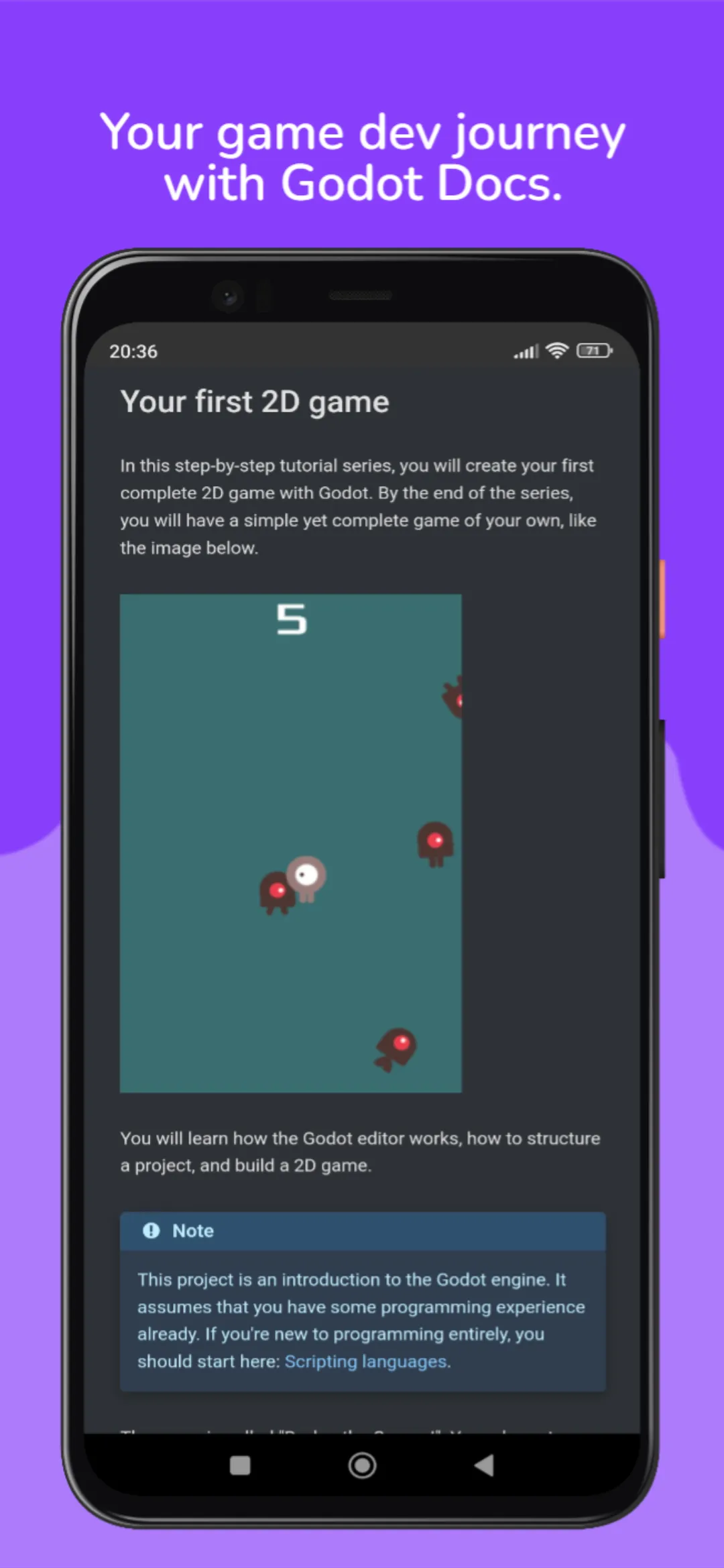 Godot Docs | Indus Appstore | Screenshot