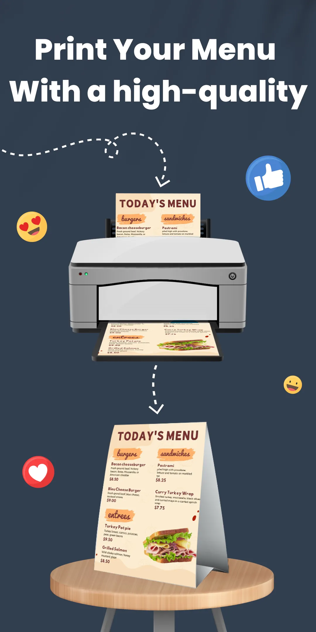 Menu Maker, Design Creator | Indus Appstore | Screenshot
