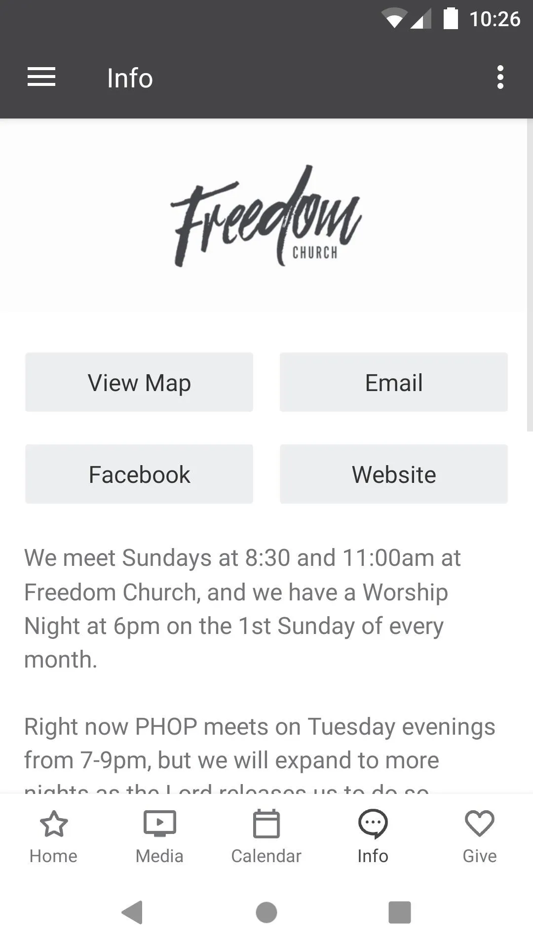 Freedom Church Pensacola | Indus Appstore | Screenshot