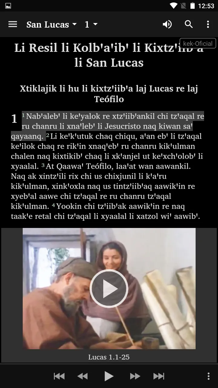 Kekchi Bible (2 Orthographies) | Indus Appstore | Screenshot