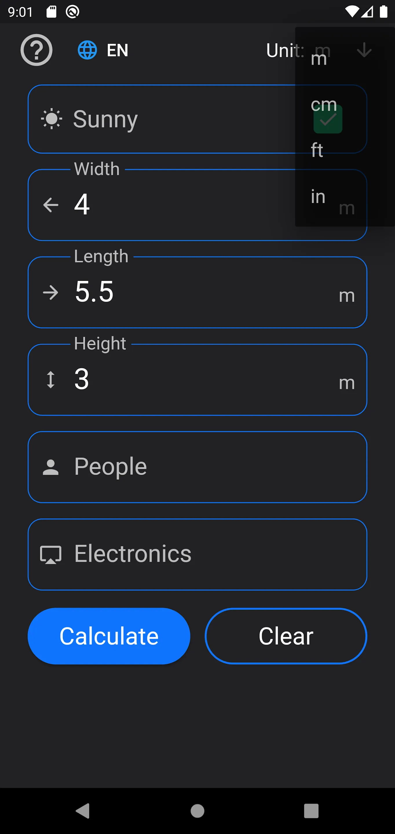 Air Conditioner - Calculator | Indus Appstore | Screenshot