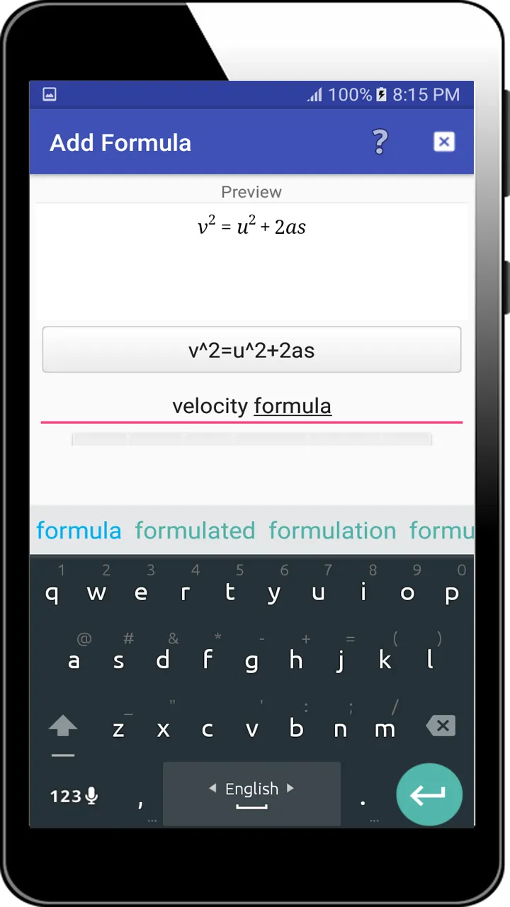 Physics Formulas & Writer | Indus Appstore | Screenshot