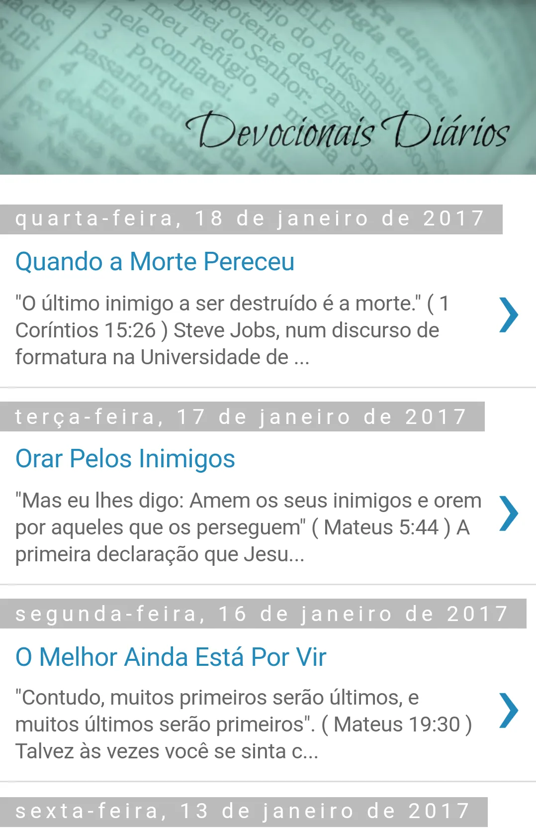 Devocionais diários evangélico | Indus Appstore | Screenshot