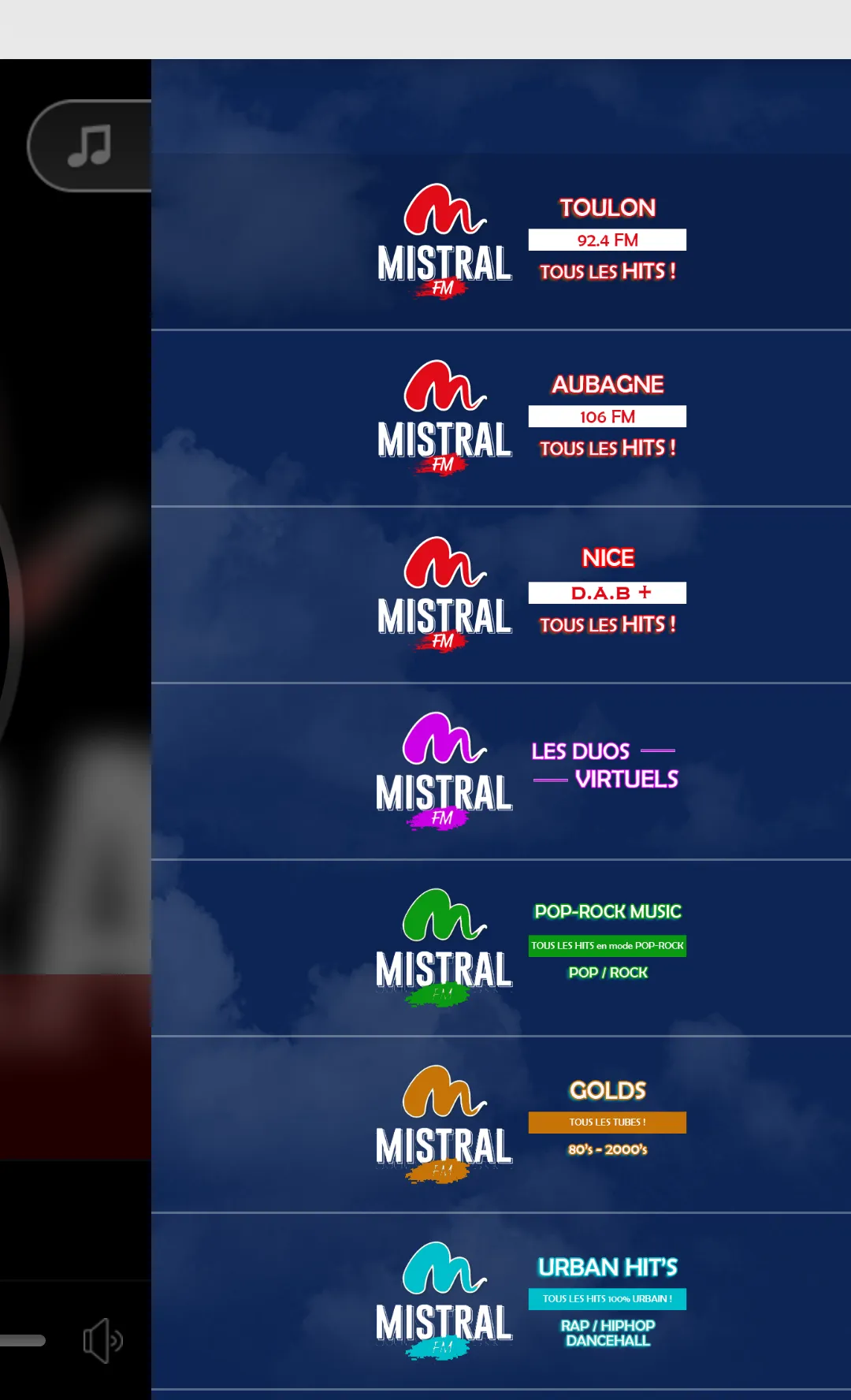 Mistral FM | Indus Appstore | Screenshot