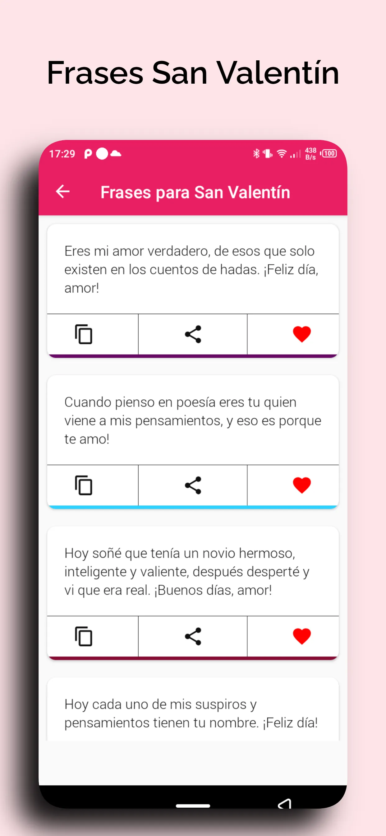 Frases San Valentín 2024 | Indus Appstore | Screenshot