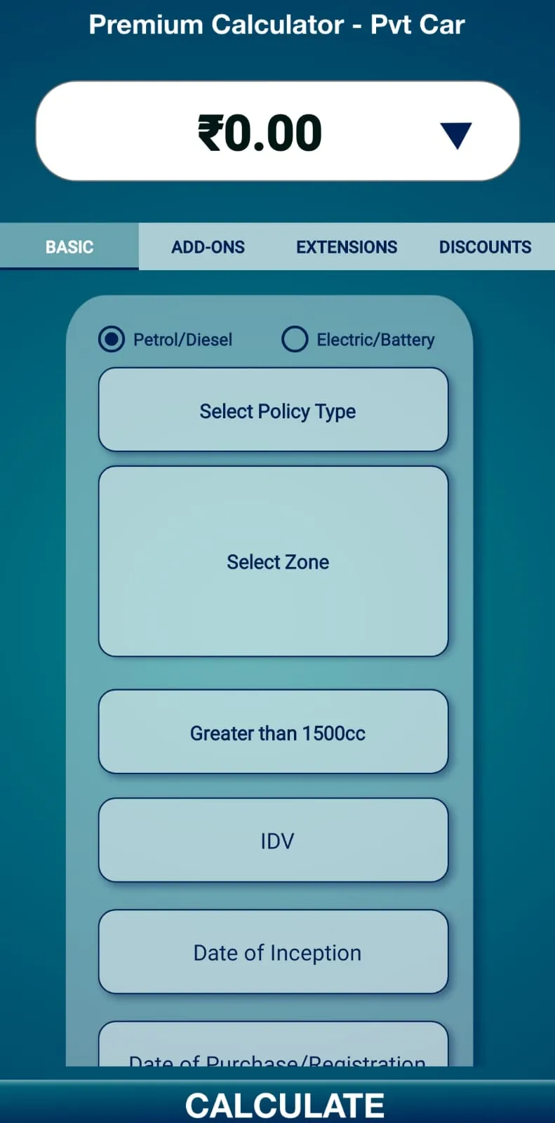 NIC Premium Calculator | Indus Appstore | Screenshot