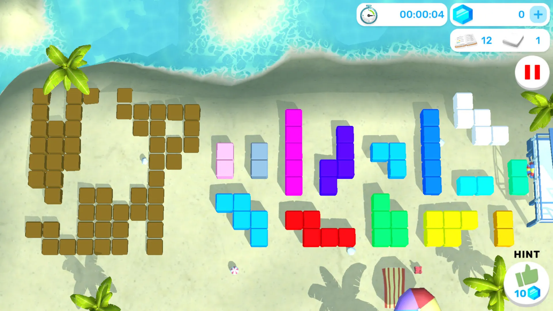 Tangram Puzzles Beach Party | Indus Appstore | Screenshot