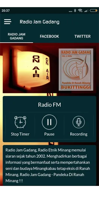 Radio Jam Gadang | Indus Appstore | Screenshot