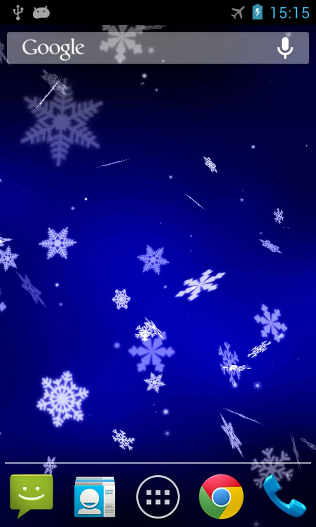 Snowflake 3D Live Wallpaper | Indus Appstore | Screenshot