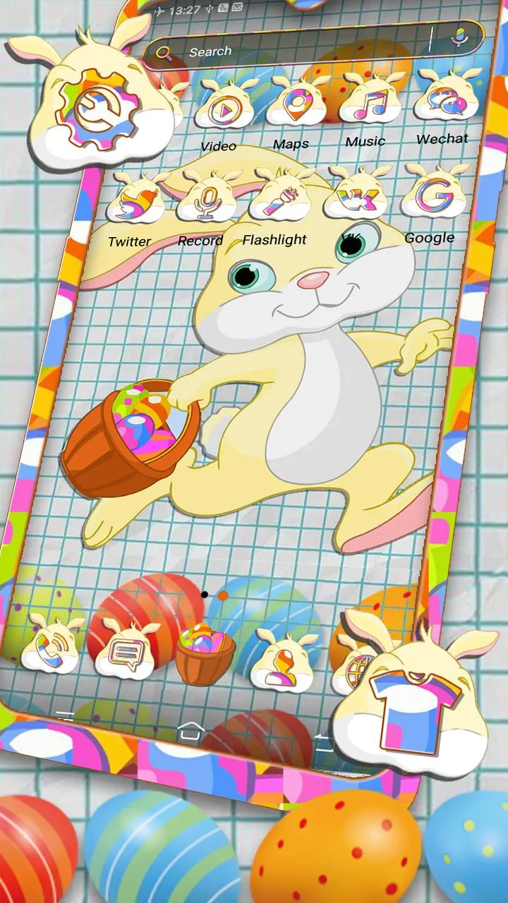 Paper Bunny Launcher Theme | Indus Appstore | Screenshot