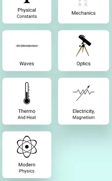 All Physics Formula Book | Indus Appstore | Screenshot