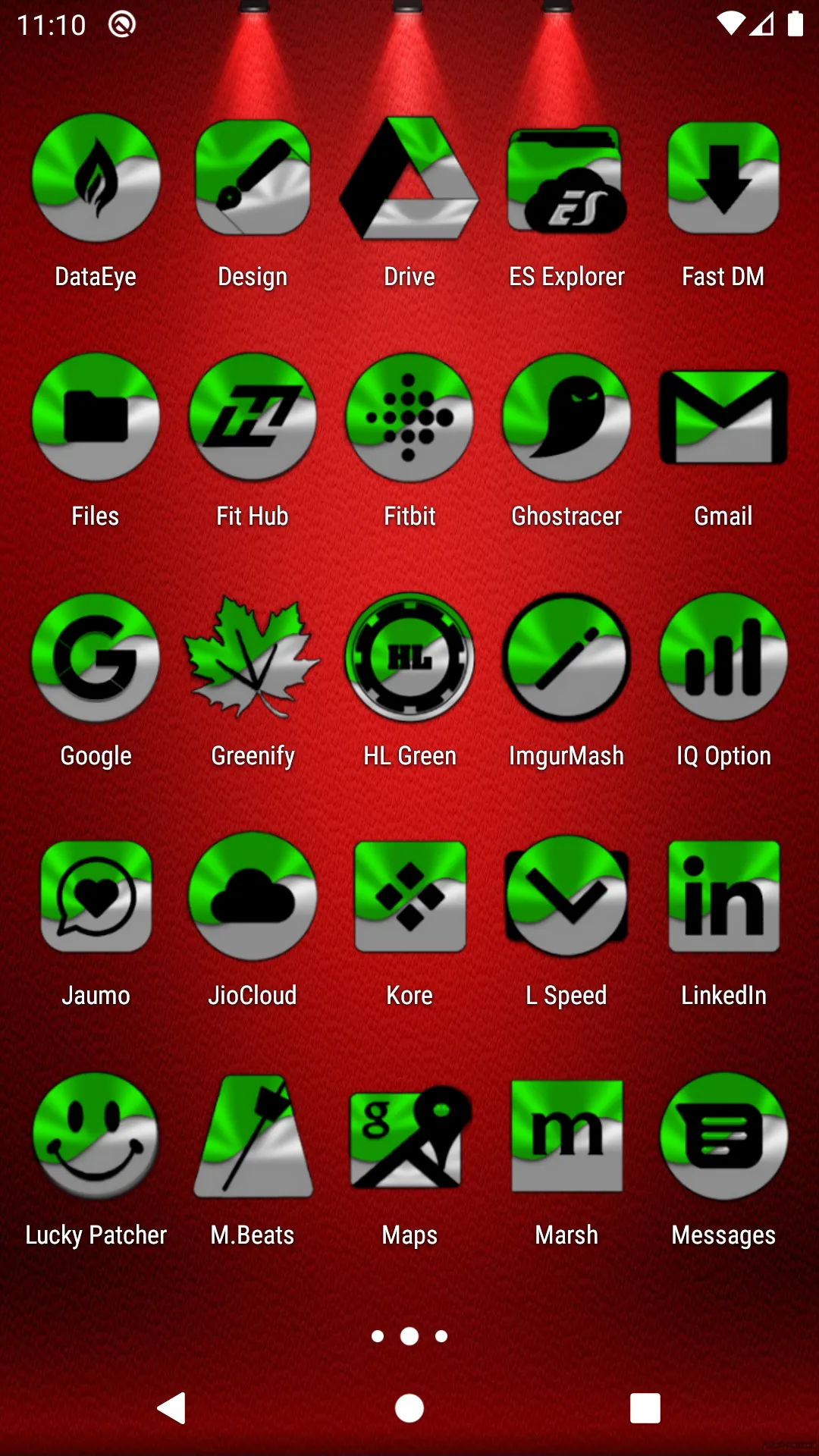 Half Light Green Icon Pack | Indus Appstore | Screenshot