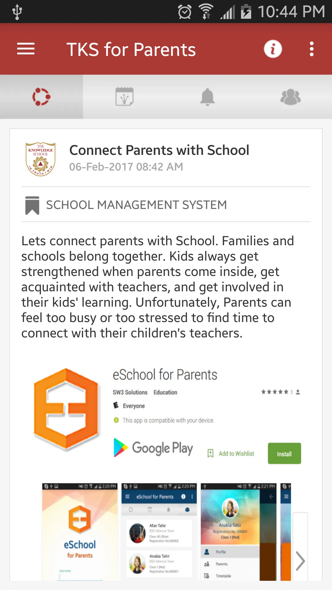 TKS for Parents | Indus Appstore | Screenshot