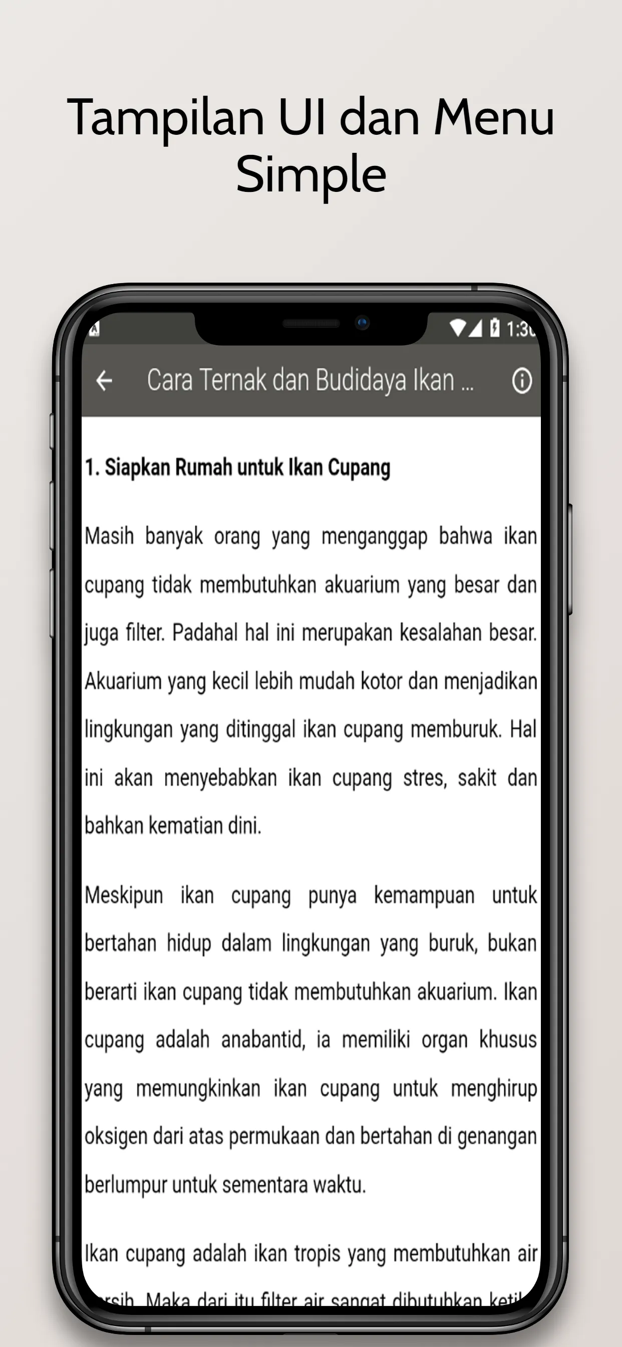 Budidaya Ikan Cupang Hias | Indus Appstore | Screenshot