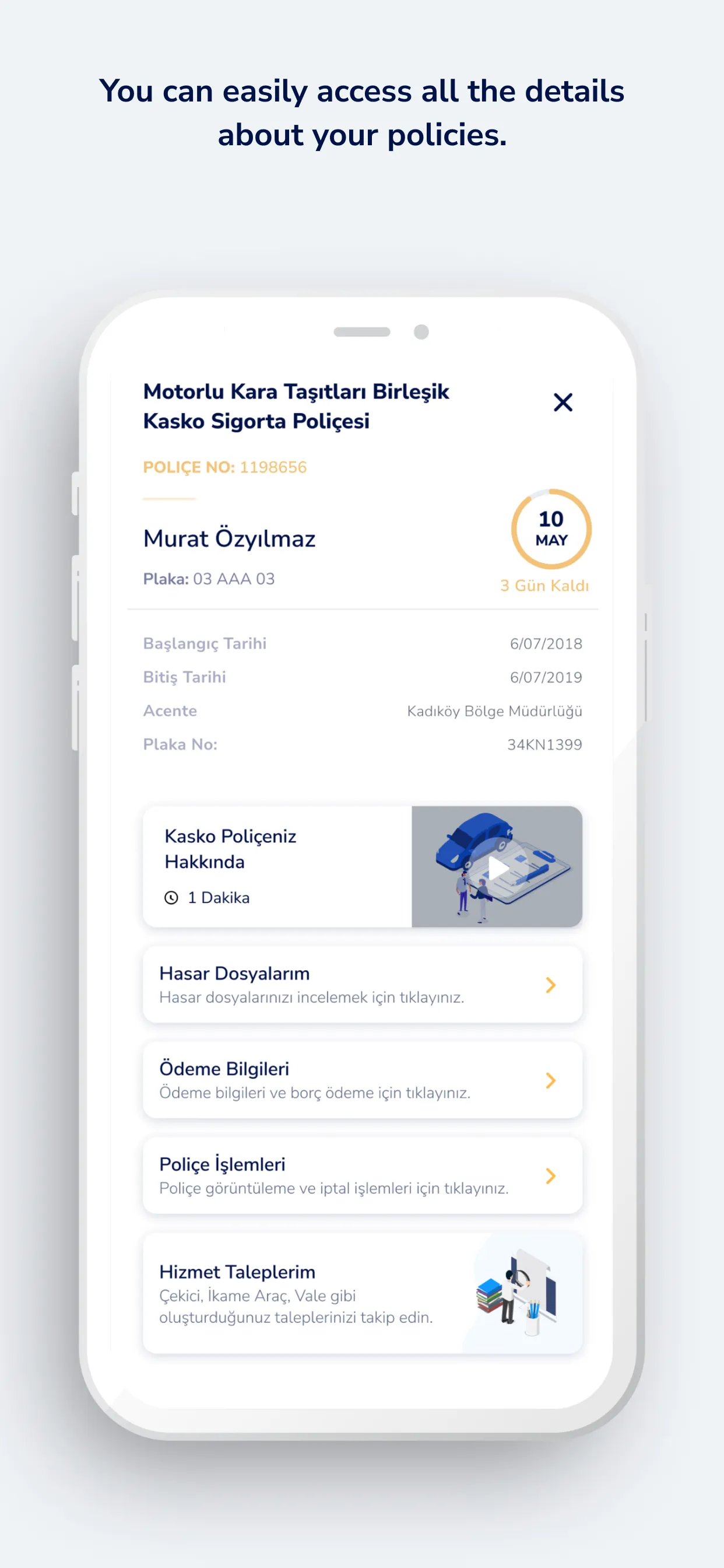 Sigortam Cepte | Indus Appstore | Screenshot