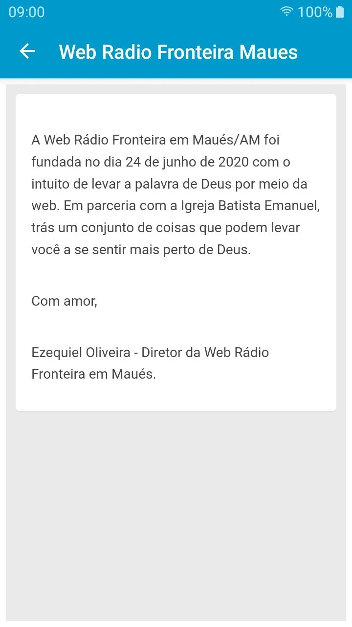 Web Rádio Fronteira - Maués/AM | Indus Appstore | Screenshot