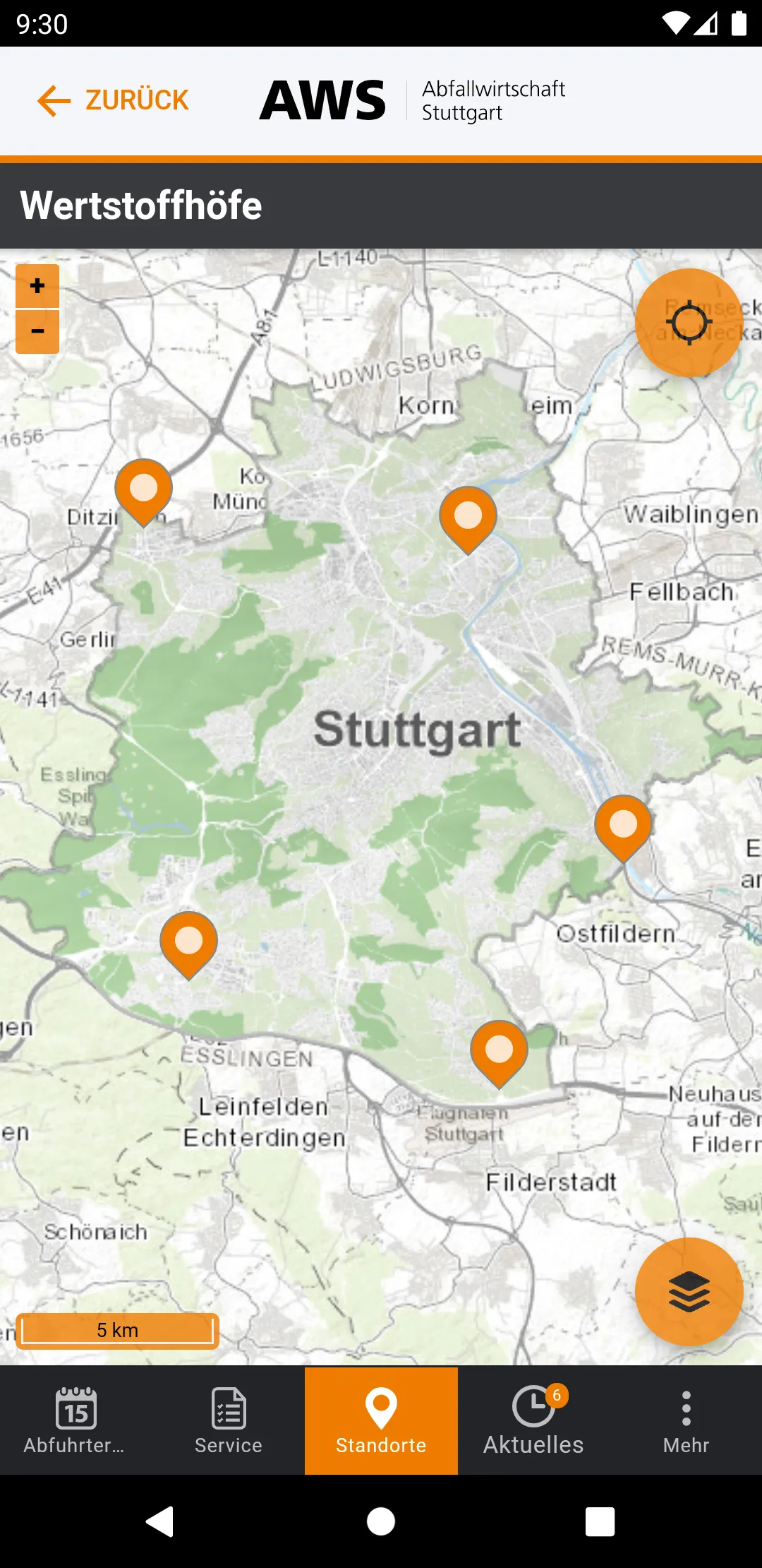 Abfallwirtschaft Stuttgart | Indus Appstore | Screenshot