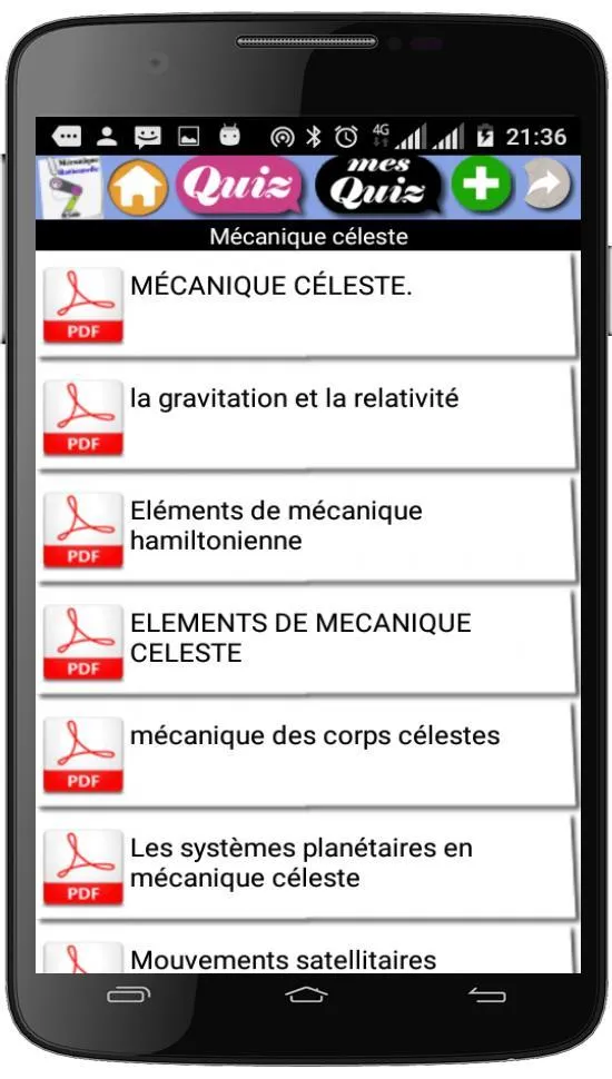 Cours de Mécanique Rationnelle | Indus Appstore | Screenshot