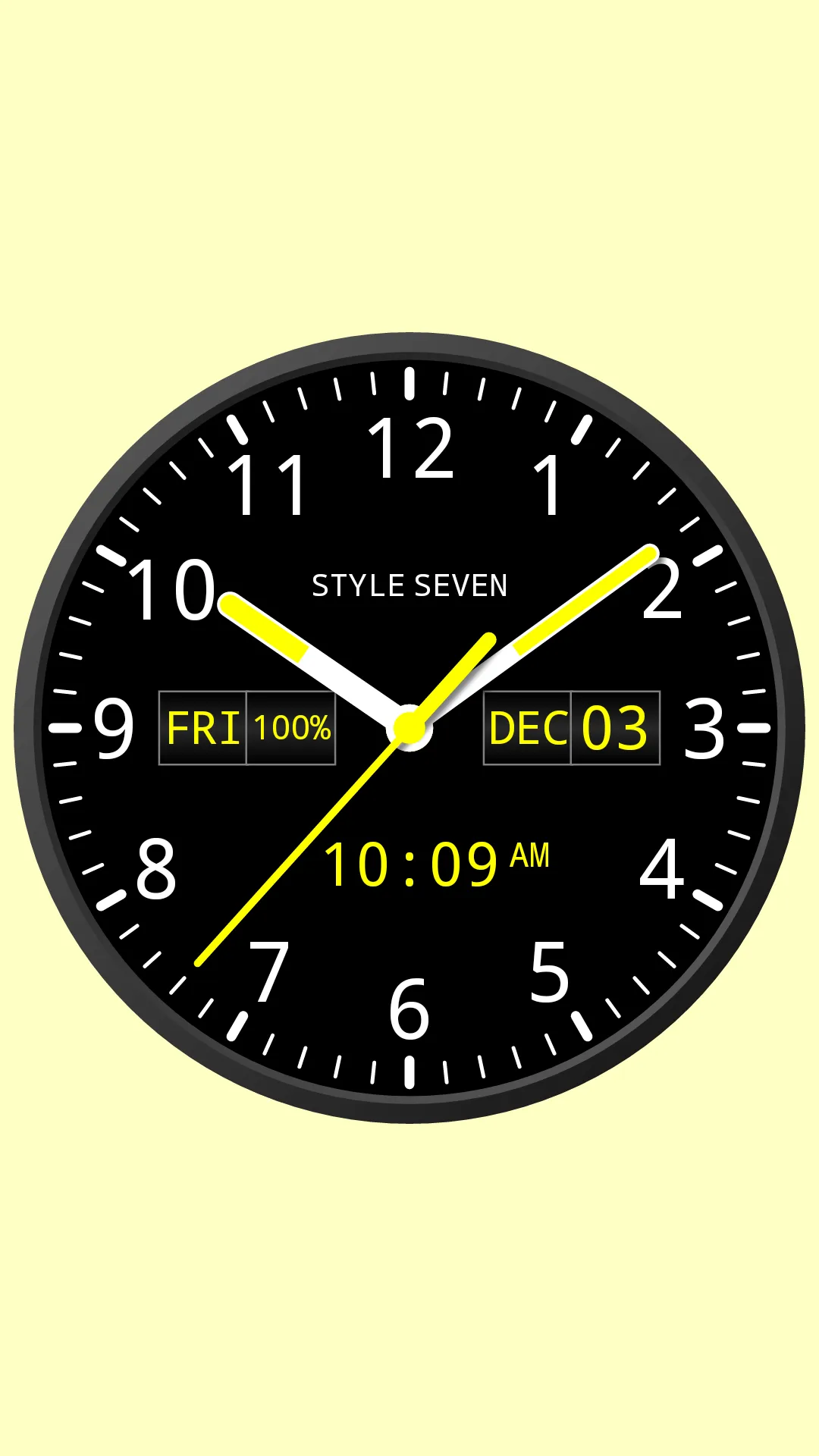 Analog Clock Widget Plus-7 | Indus Appstore | Screenshot