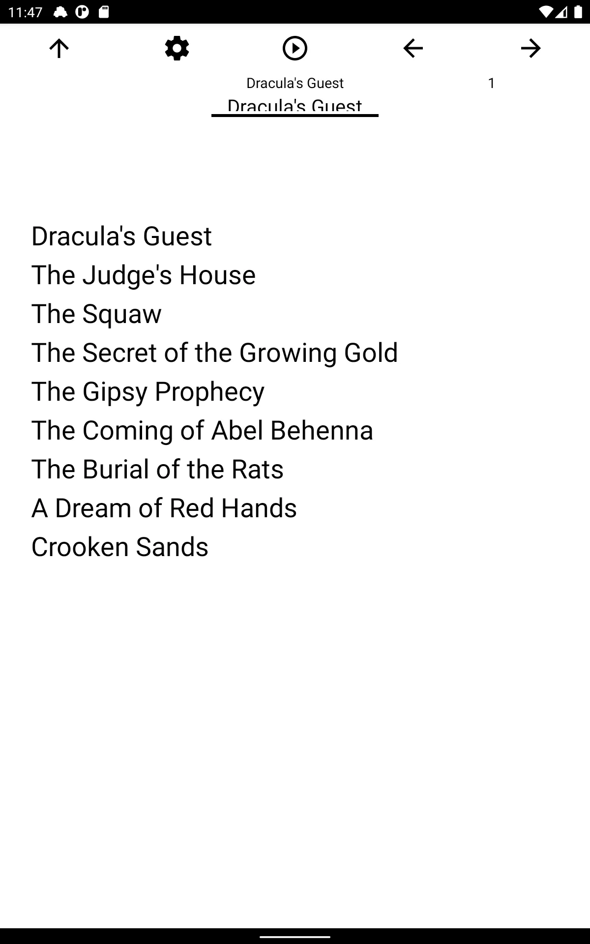 Book, Dracula's Guest | Indus Appstore | Screenshot