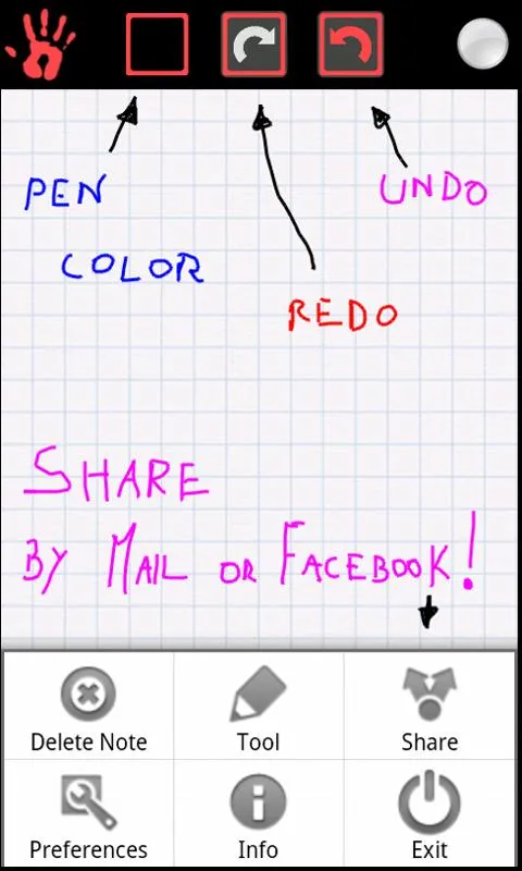 HandPrint Notepad | Indus Appstore | Screenshot