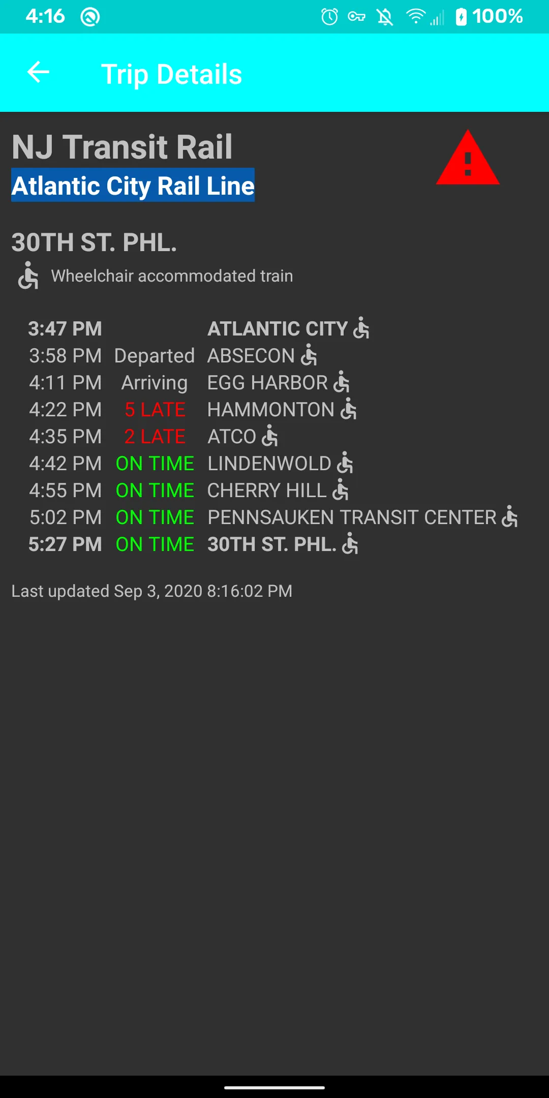 RailMe (PATCO, SEPTA, NJT) | Indus Appstore | Screenshot