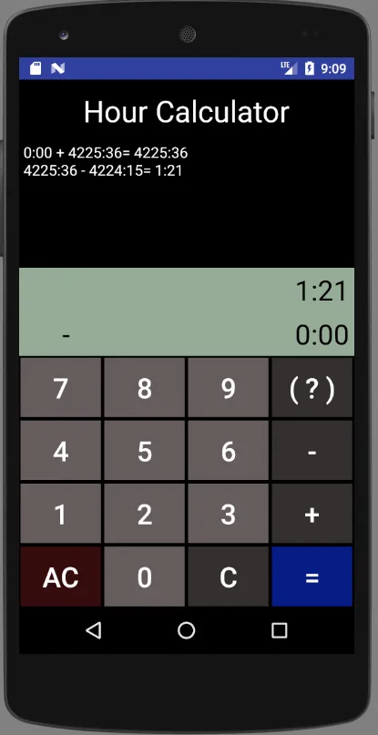 Hour Calculator | Indus Appstore | Screenshot