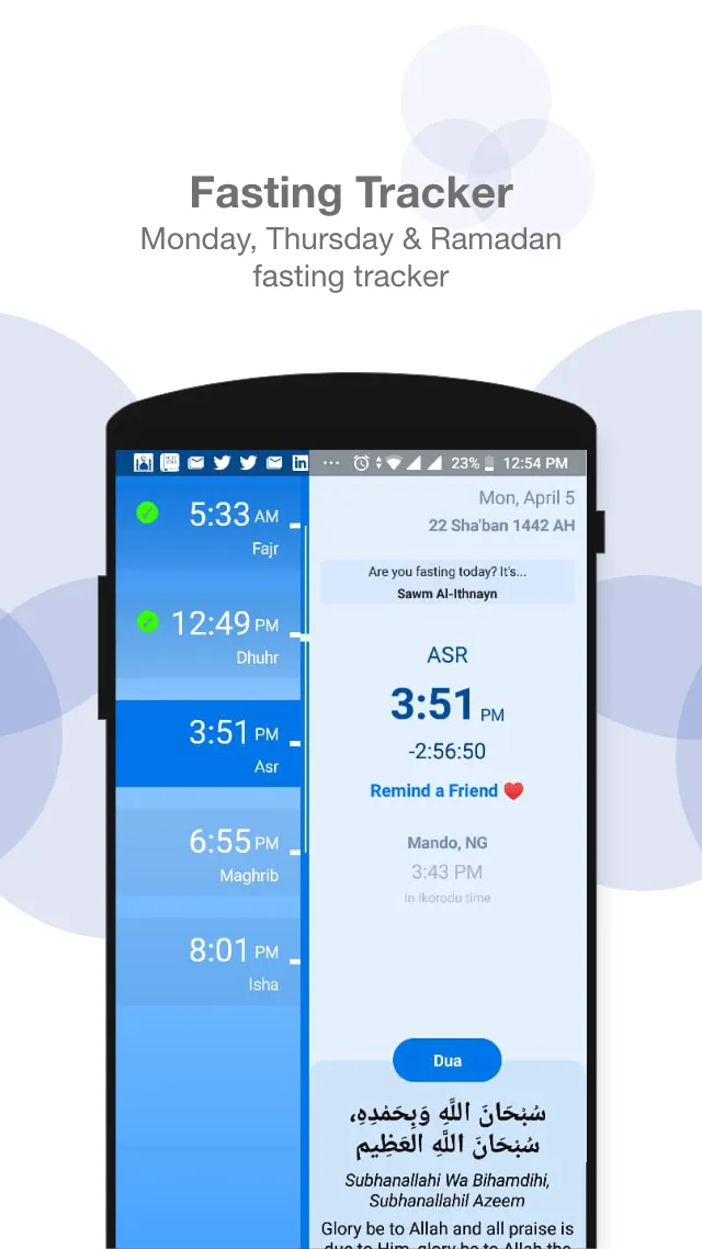 Zikr - Salah Times, Adhan, Dua | Indus Appstore | Screenshot