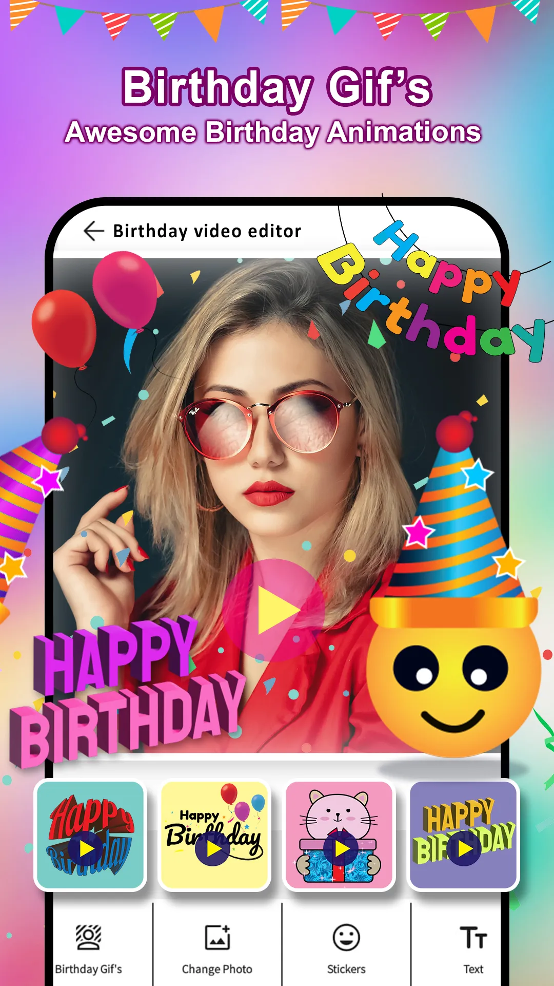 Birthday Video Maker With Song | Indus Appstore | Screenshot