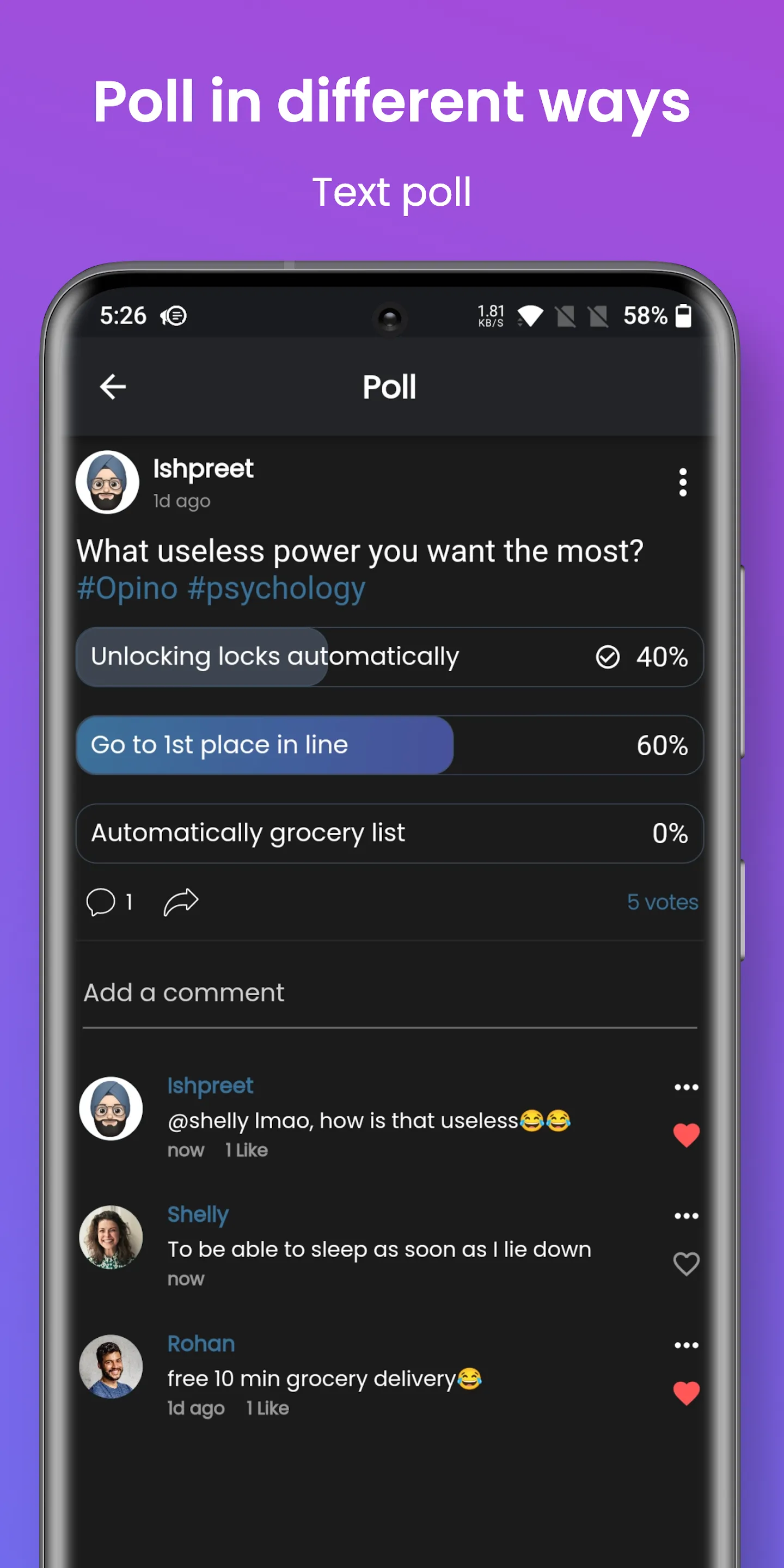 Opino - Social App for Polls | Indus Appstore | Screenshot