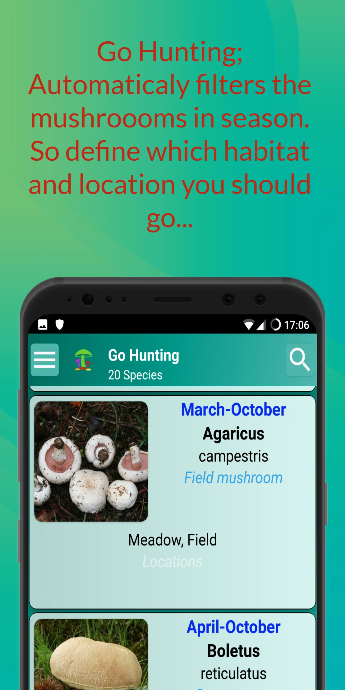 Mushroom Hunter's Guide | Indus Appstore | Screenshot