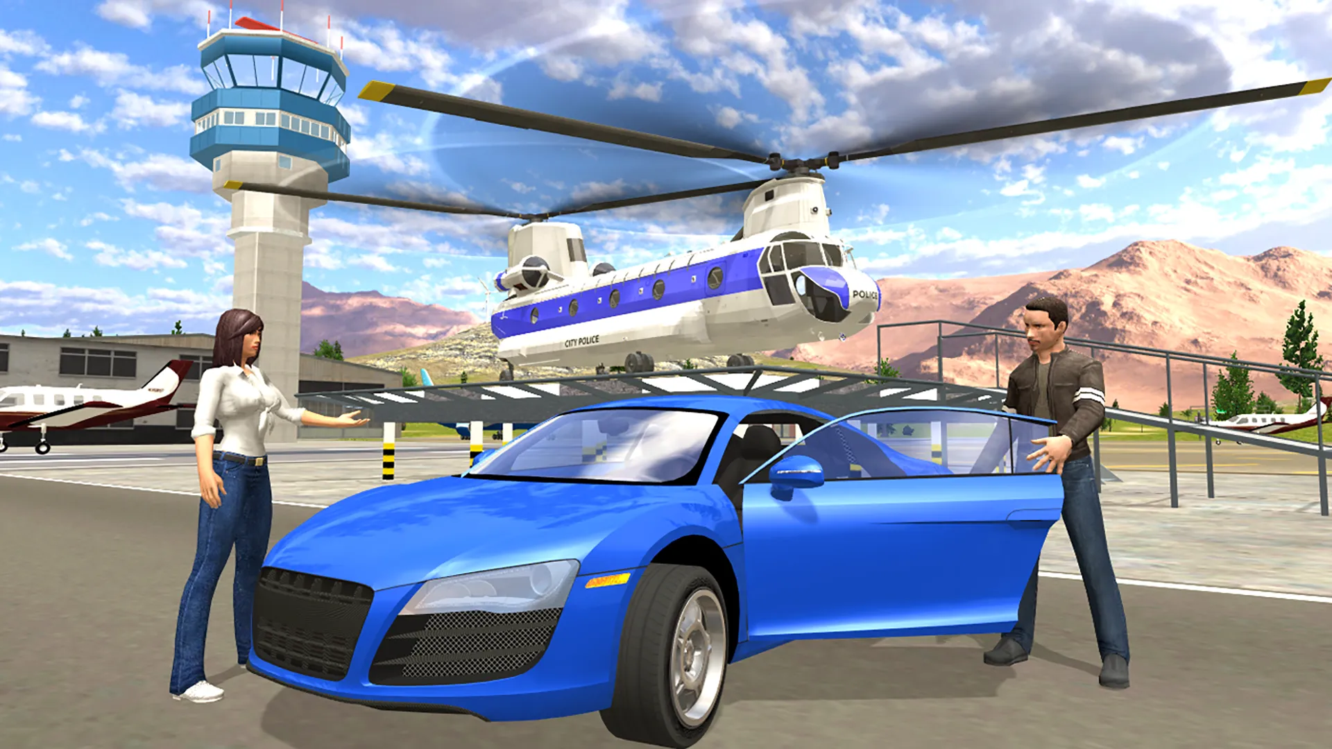 Helicopter Flying Car Driving | Indus Appstore | Screenshot