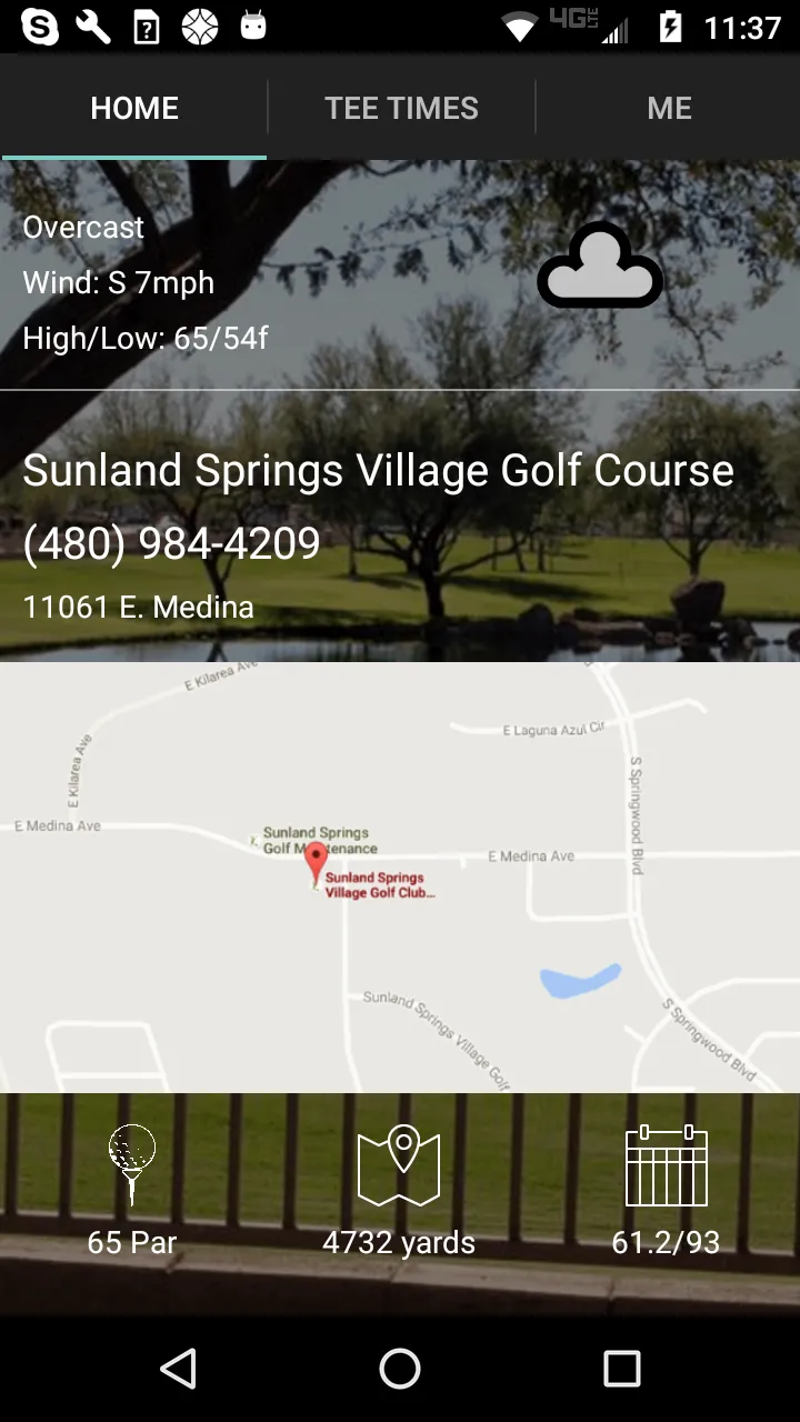 Sunland Springs Golf Tee Times | Indus Appstore | Screenshot