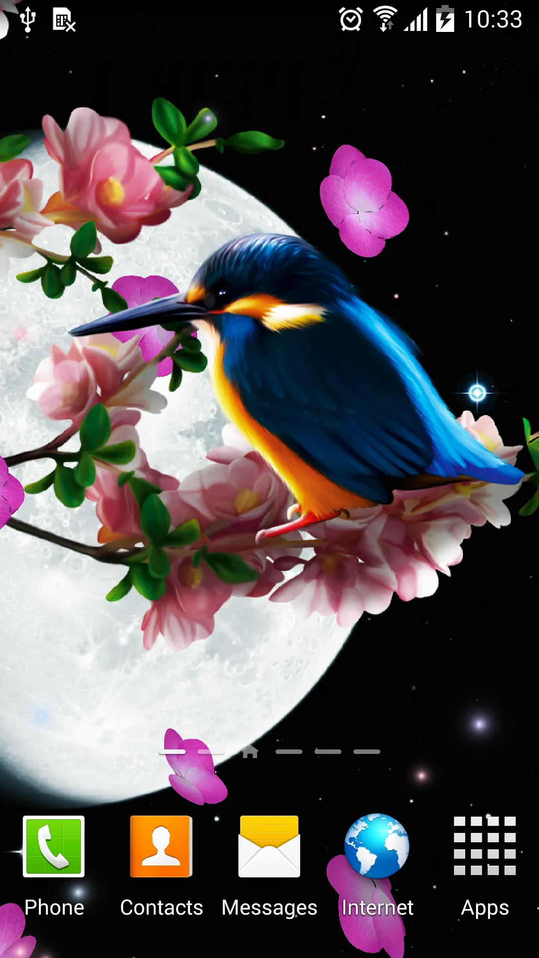 Sakura and Bird Live Wallpaper | Indus Appstore | Screenshot