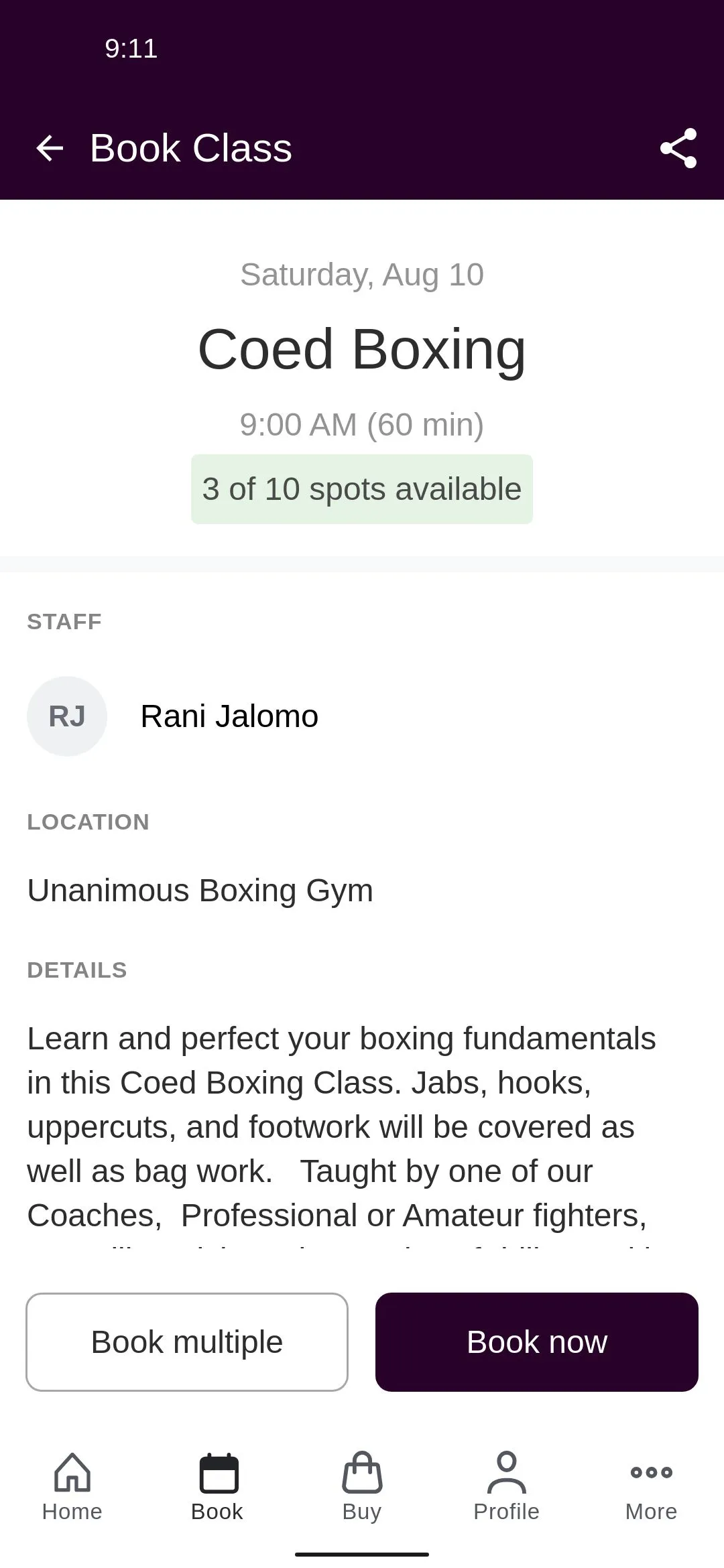 Unanimous Boxing Gym | Indus Appstore | Screenshot