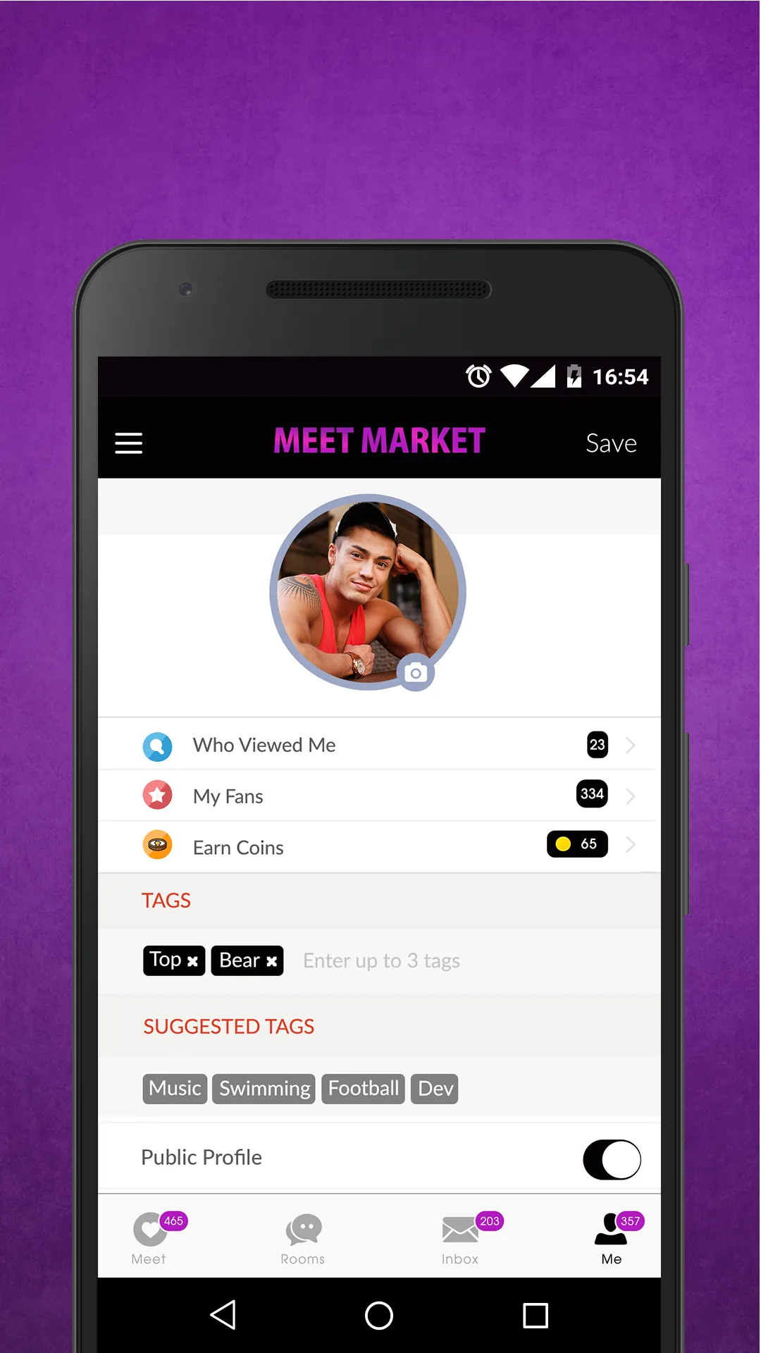 Meet Market: Gay Chat & Dates | Indus Appstore | Screenshot