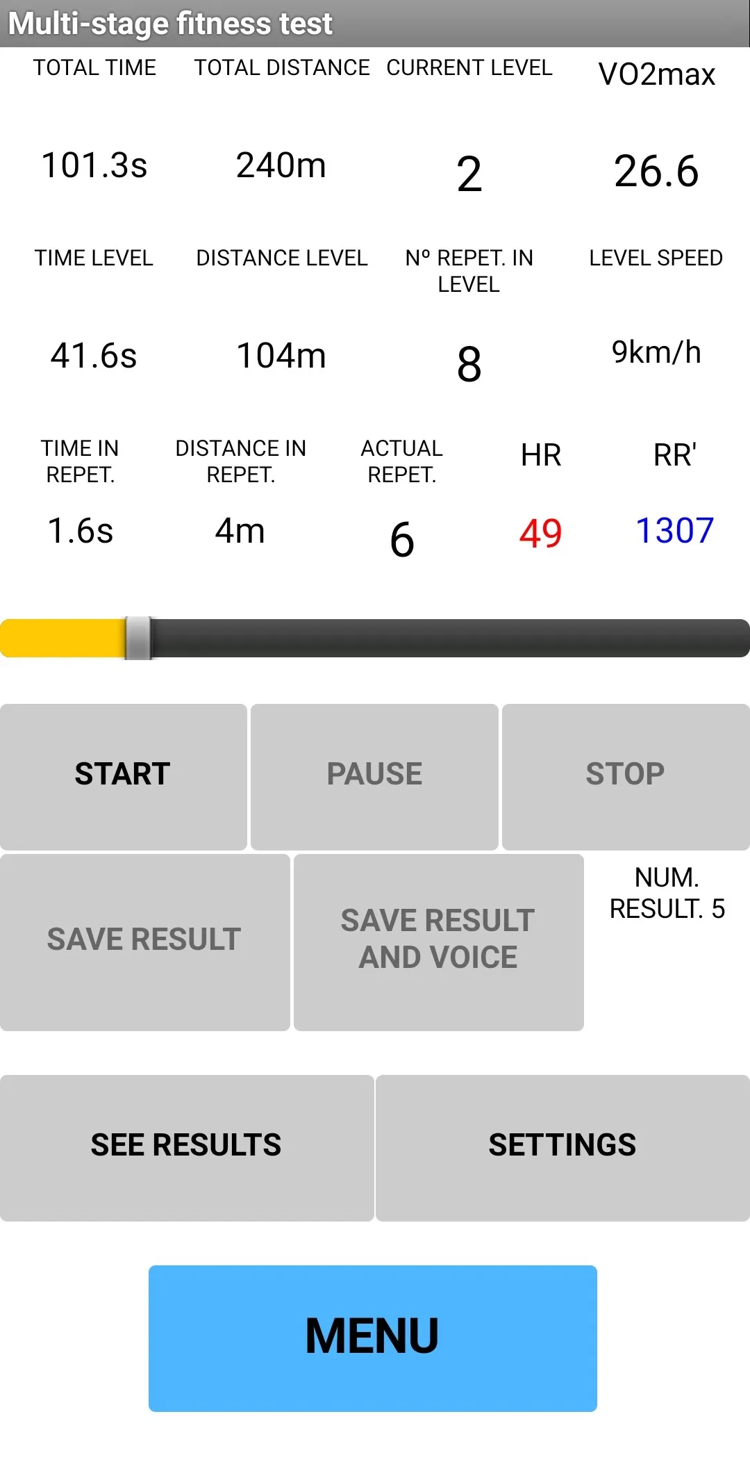 Beep Test Leger Running | Indus Appstore | Screenshot