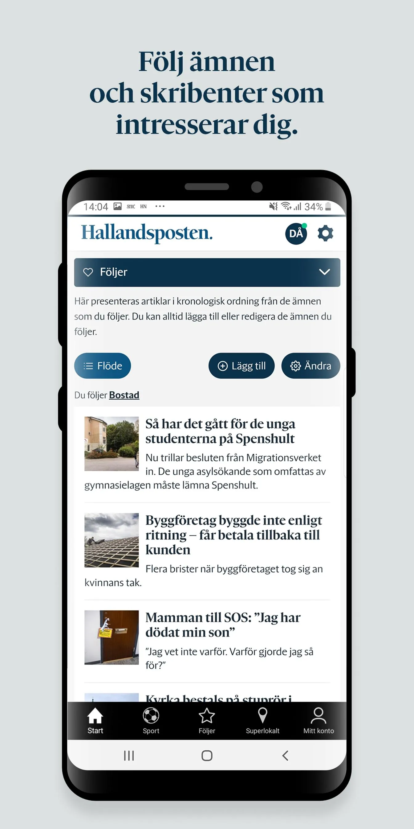 Hallandsposten | Indus Appstore | Screenshot