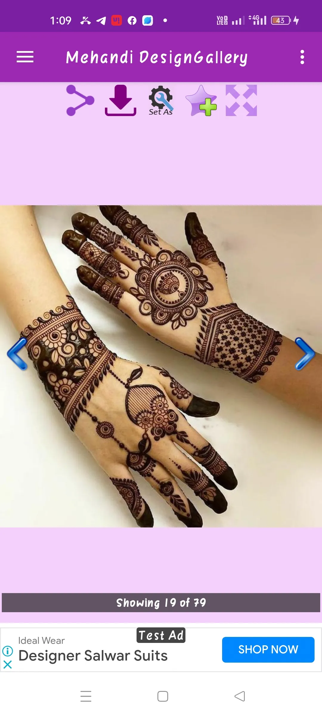 Mehandi Design Gallery | Indus Appstore | Screenshot