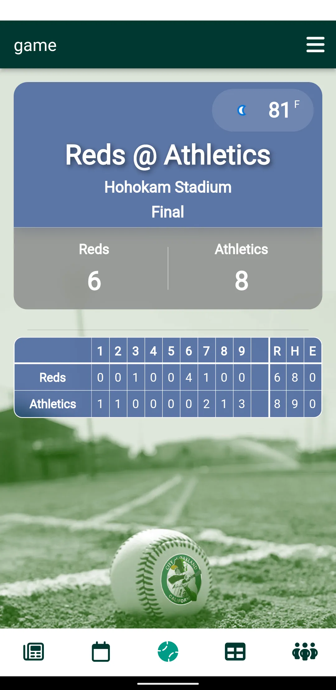 Oakland Baseball | Indus Appstore | Screenshot