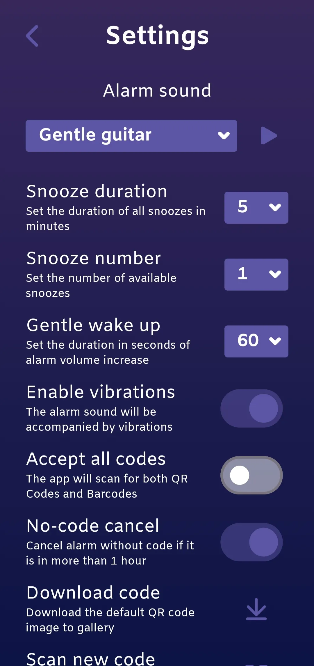 QRAlarm - QR Code Alarm Clock | Indus Appstore | Screenshot