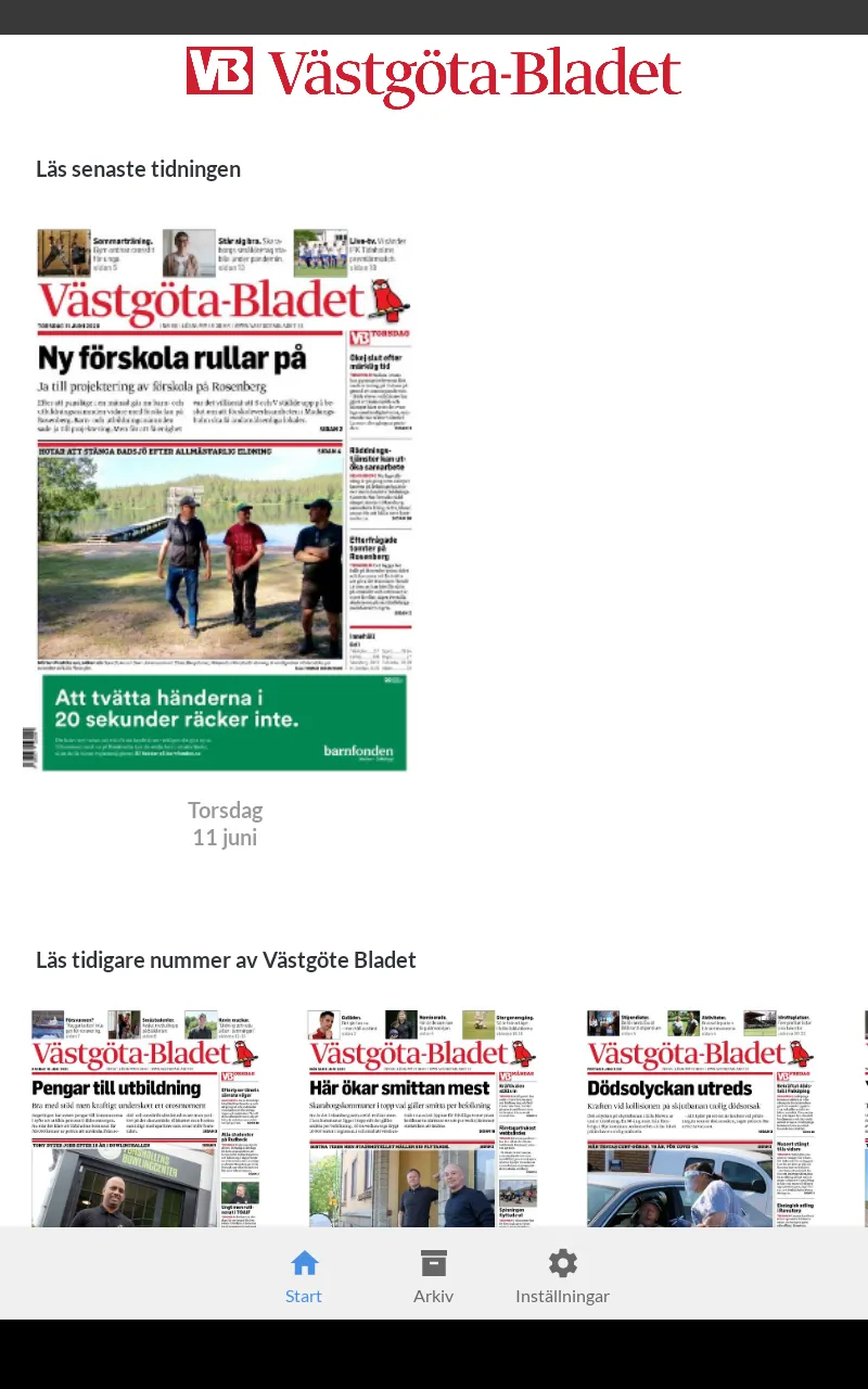 Västgöta-Bladet e-tidning | Indus Appstore | Screenshot