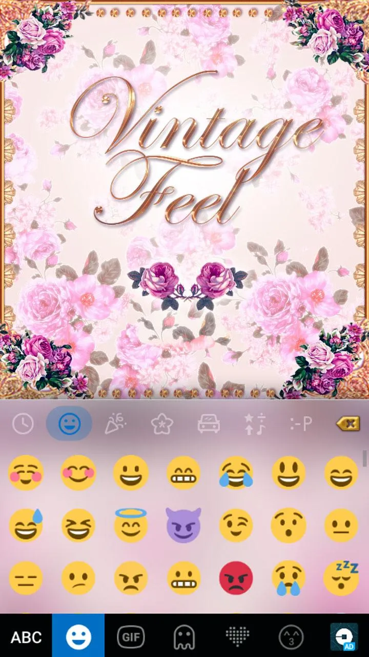 Vintage Feel Kika Keyboard | Indus Appstore | Screenshot